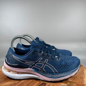ASICS Gel-Kayano 28 Womens Running Shoes Thunder Blue Pink Size 7